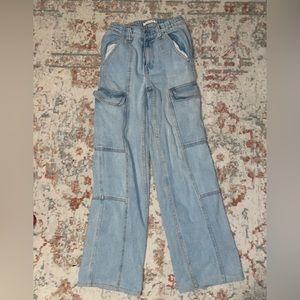 blue mid rise pacsun carpenter jeans